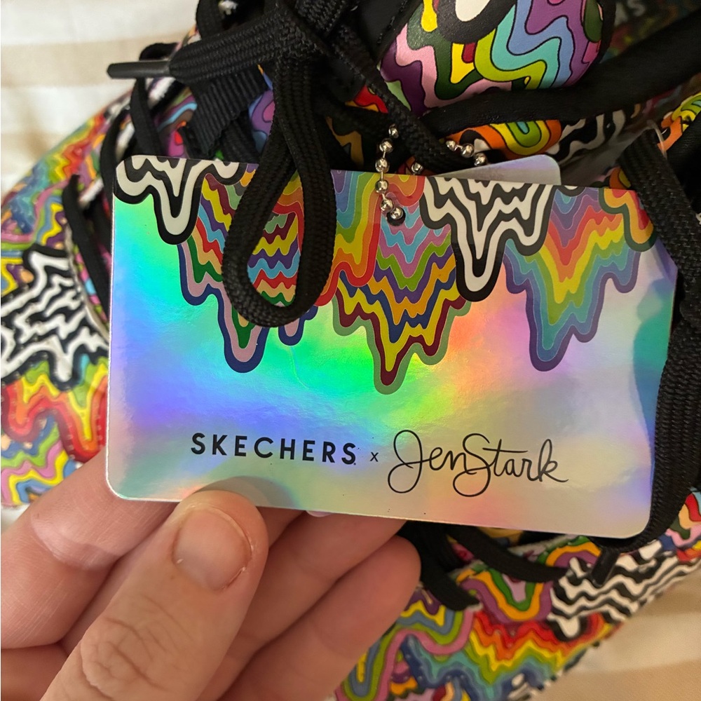 Jen Stark Skechers Uno Infinite Drip Shoes - Picture 7 of 9